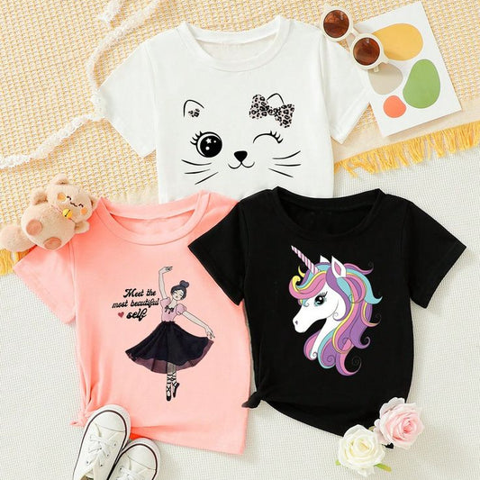 Pack of 3 (Black UNICORN, White CAT, Pink BEATFUL GIRL)